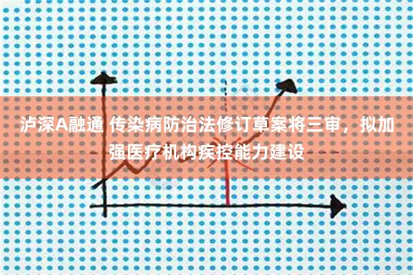 泸深A融通 传染病防治法修订草案将三审，拟加强医疗机构疾控能力建设