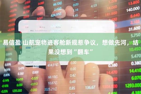 易信盈 山航宠物进客舱新规惹争议，想做先河，结果没想到“翻车”